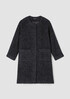 Alpaca Boucle Round Neck Coat