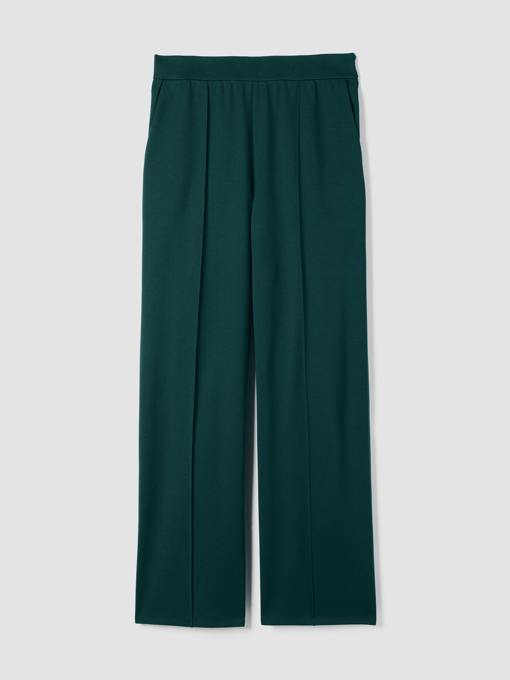Washable Flex Ponte Pintuck Wide Pant