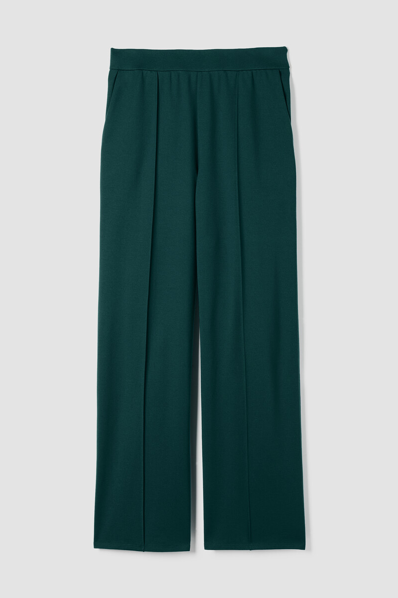 Washable Flex Ponte Pintuck Wide Pant Washable Flex Ponte Pintuck Wide Pant