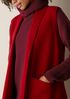 Lightweight Boiled Wool Shawl Collar Vest in Regenerative Wool
