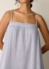 Striped Organic Cotton Gauze Cami Dress