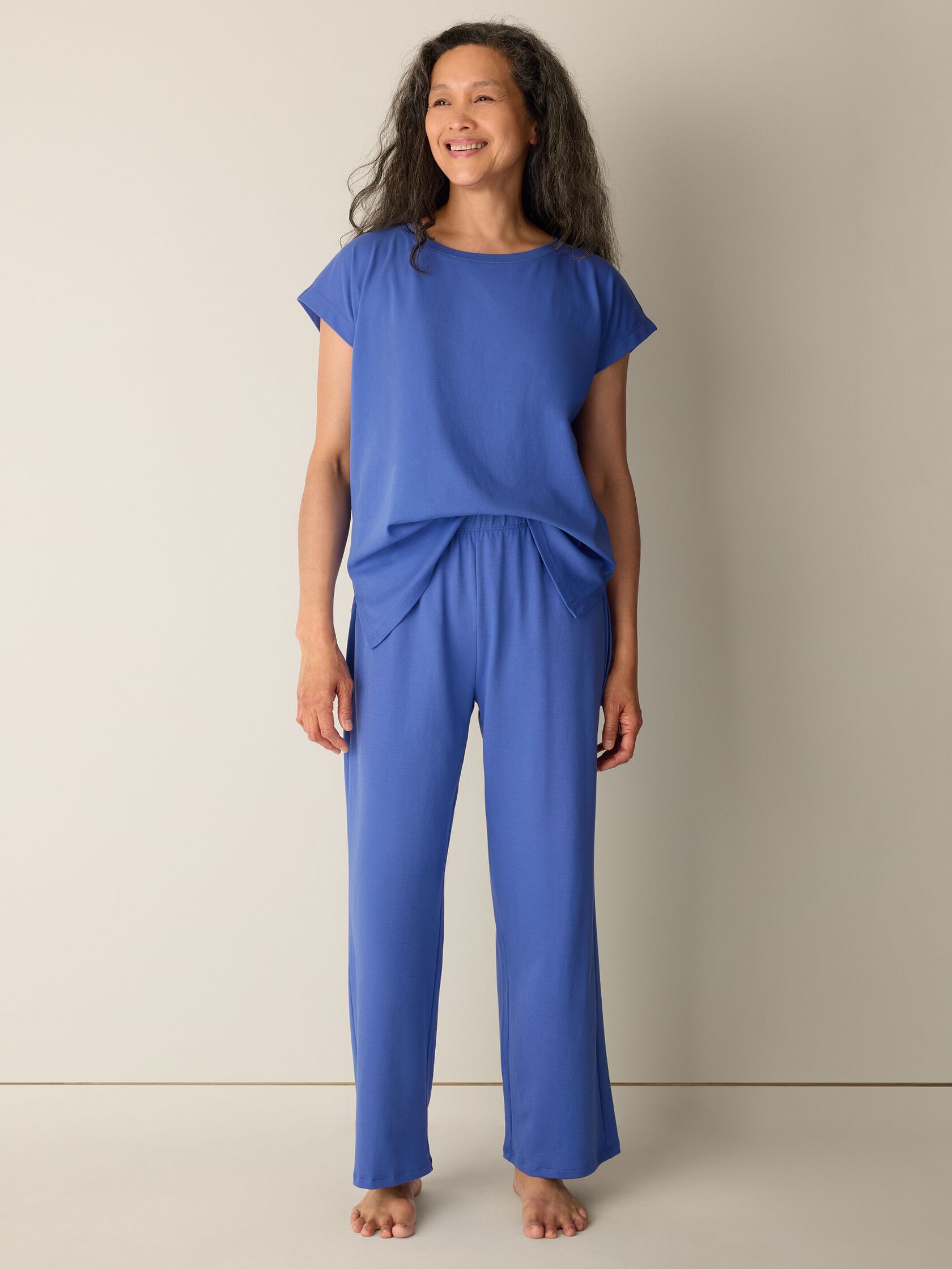 Organic Cotton Interlock Straight Sleep Pant