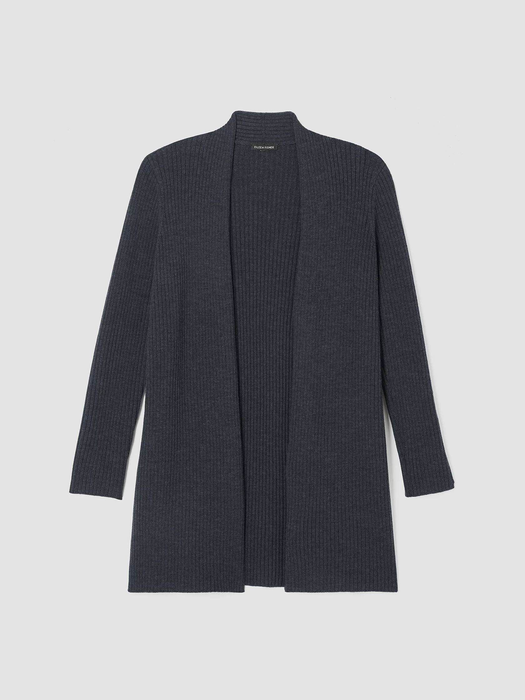 Merino High Collar Cardigan in Regenerative Wool