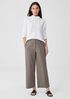 Cotton Hemp Stretch Wide-Leg Pant
