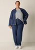 Cotton Stretch Denim Lantern Jean
