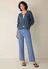 Cotton Stretch Denim Straight Jean
