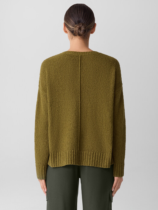 Cotton Fluff Crew Neck Top