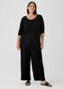 Stretch Silk Jersey Scoop Neck Top