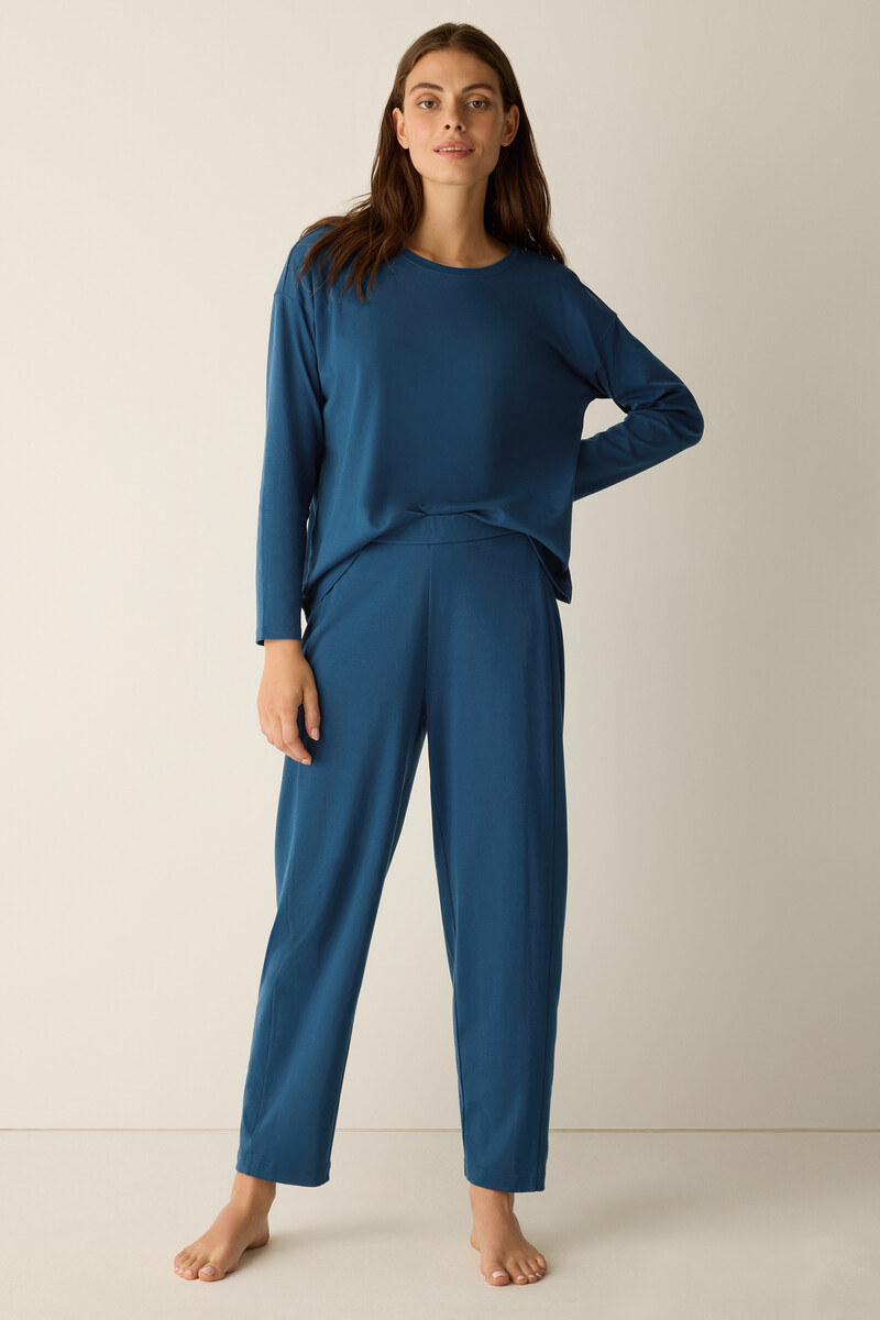 Organic Cotton Interlock Lantern Sleep Pant Organic Cotton Interlock Lantern Sleep Pant