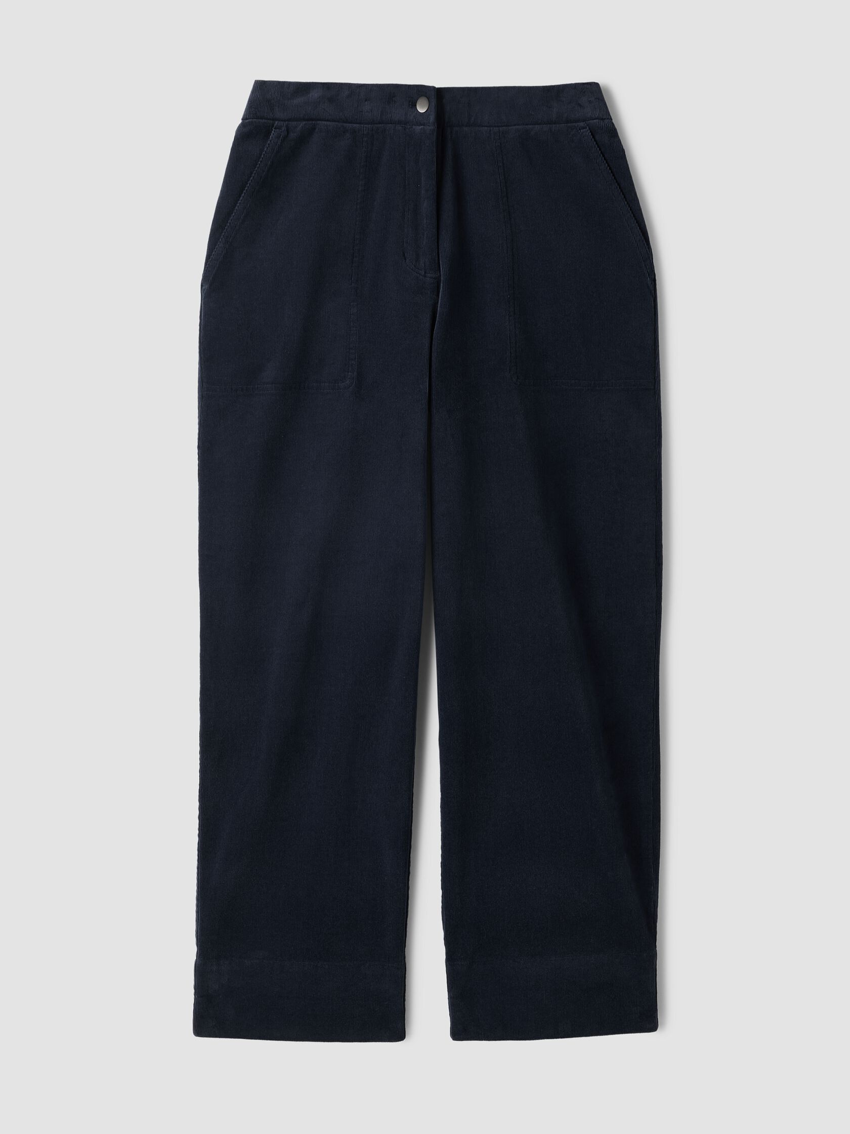 Organic Cotton Stretch Corduroy Straight Pant