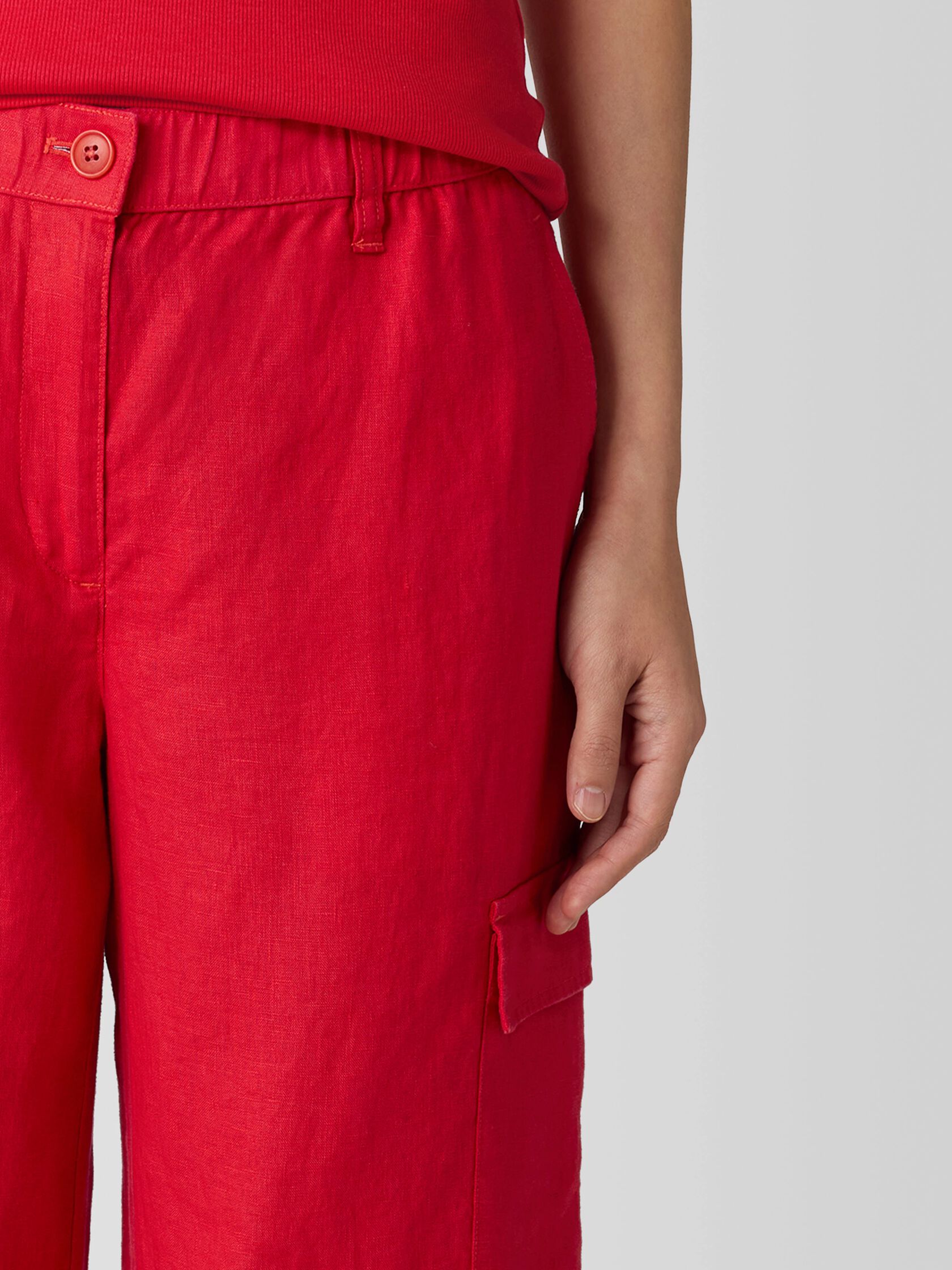Organic Linen Cargo Pant