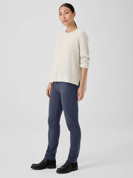 Organic Cotton Chenille Crew Neck Top