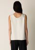Silk Twill Curved V-Neck Tank