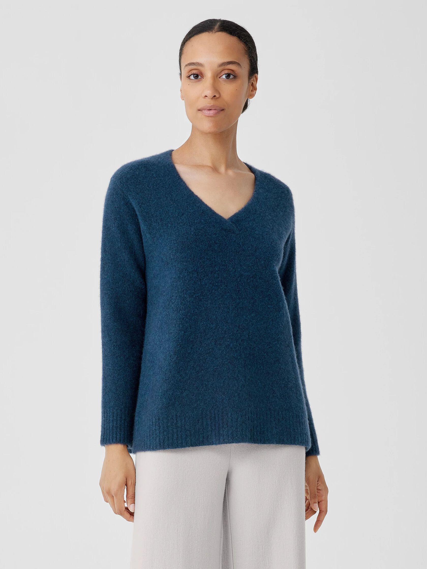 Cashmere Silk Bliss V-Neck Top