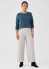 Boiled Wool Jersey Wide-Leg Pant