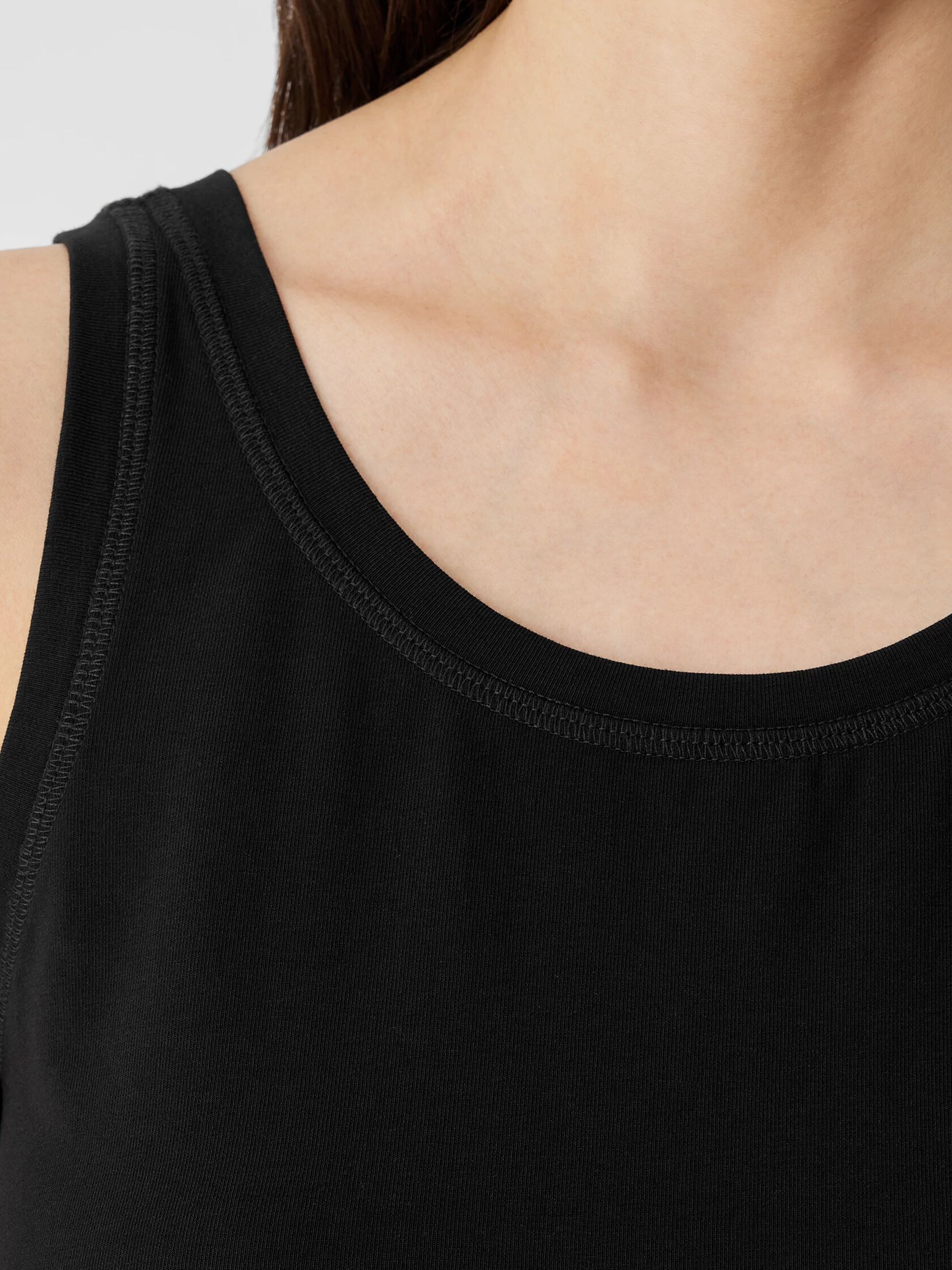 Pima Cotton Stretch Jersey Tank Dress