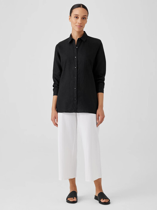 Washable Stretch Crepe Wide-Leg Pant