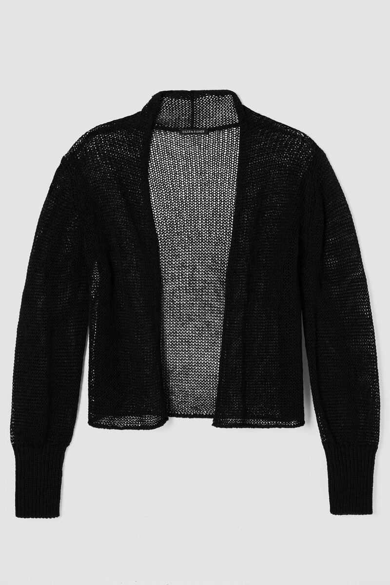 Organic Linen Cotton Cord Cropped Cardigan Organic Linen Cotton Cord Cropped Cardigan