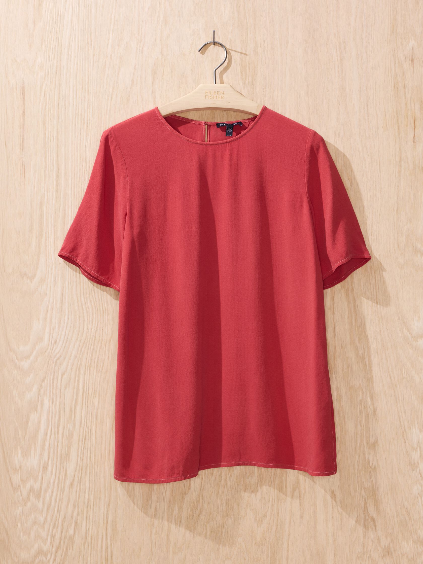 Renew Overdye Silk Crepe Top, XS