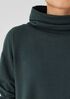 Cozy Brushed Terry Hug Funnel Neck Long Top