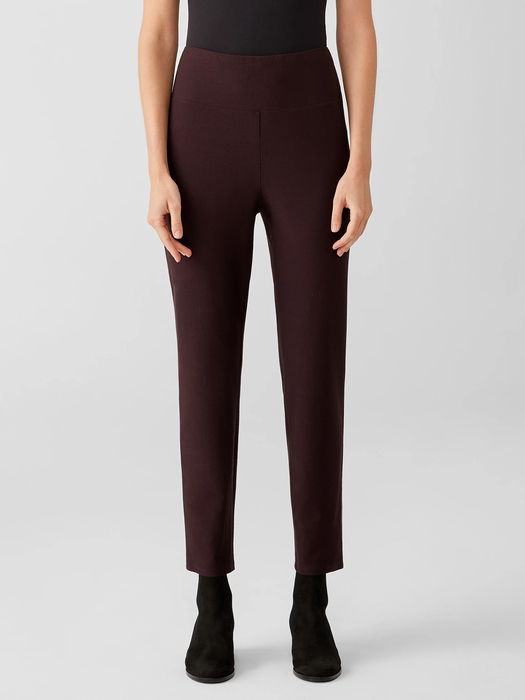 Washable Stretch Crepe High-Waisted Pant