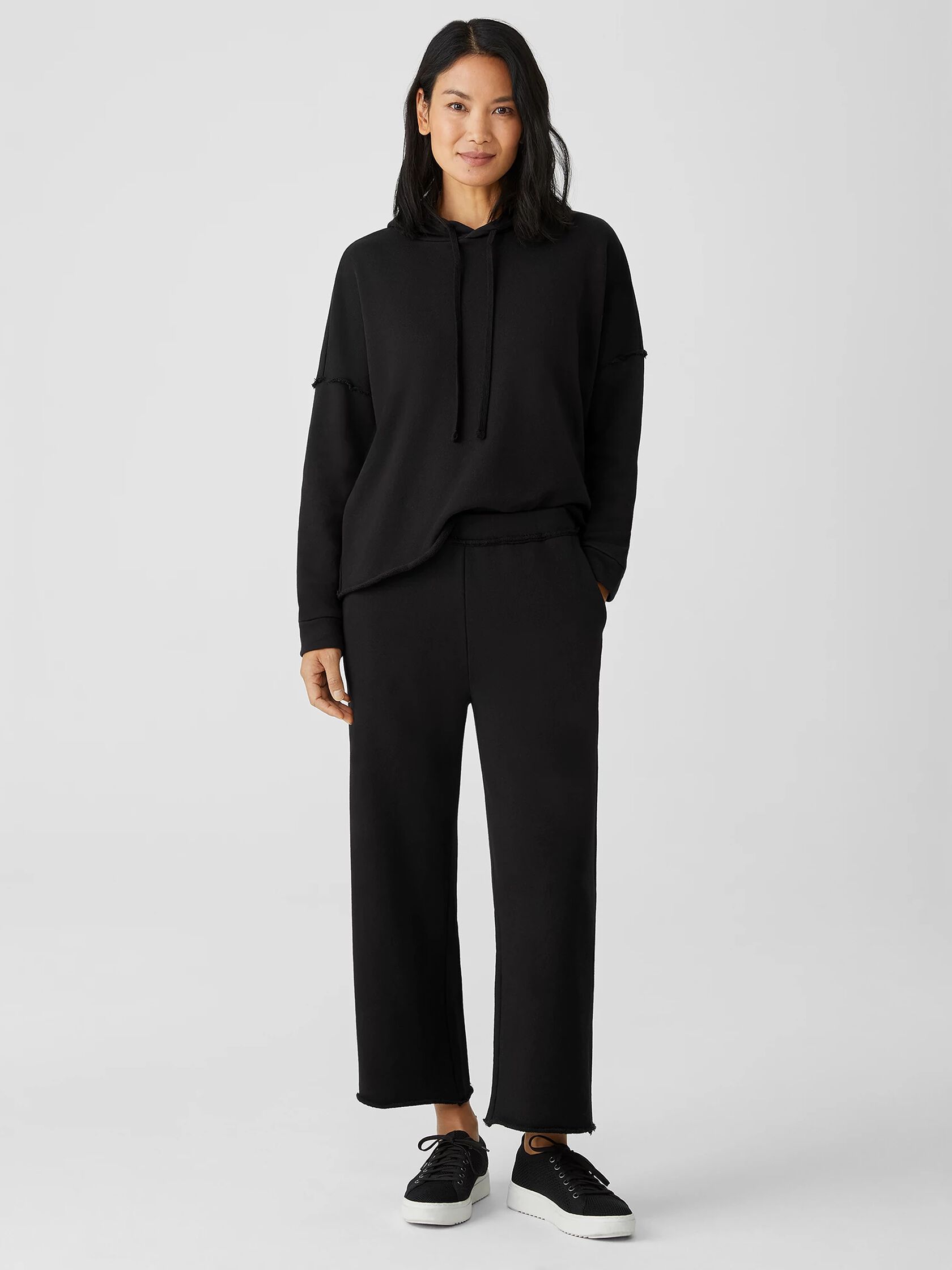 Organic Cotton French Terry Straight Pant