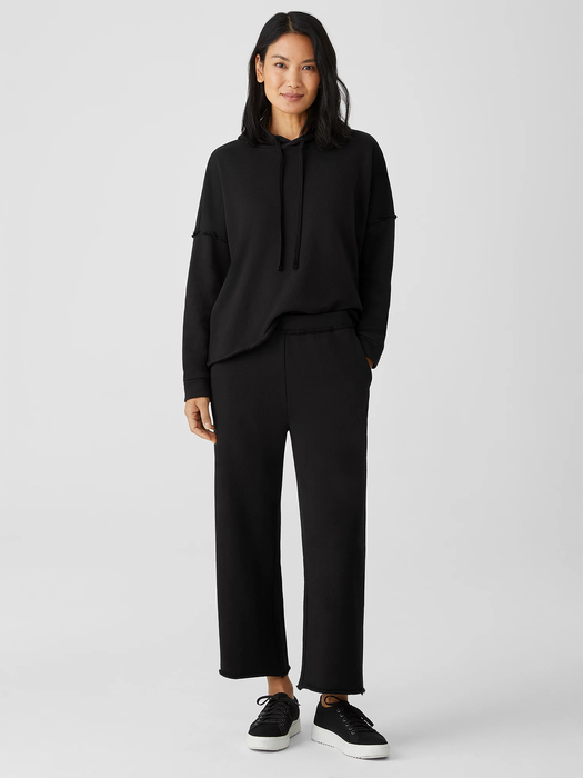 Organic Cotton French Terry Straight Pant | EILEEN FISHER