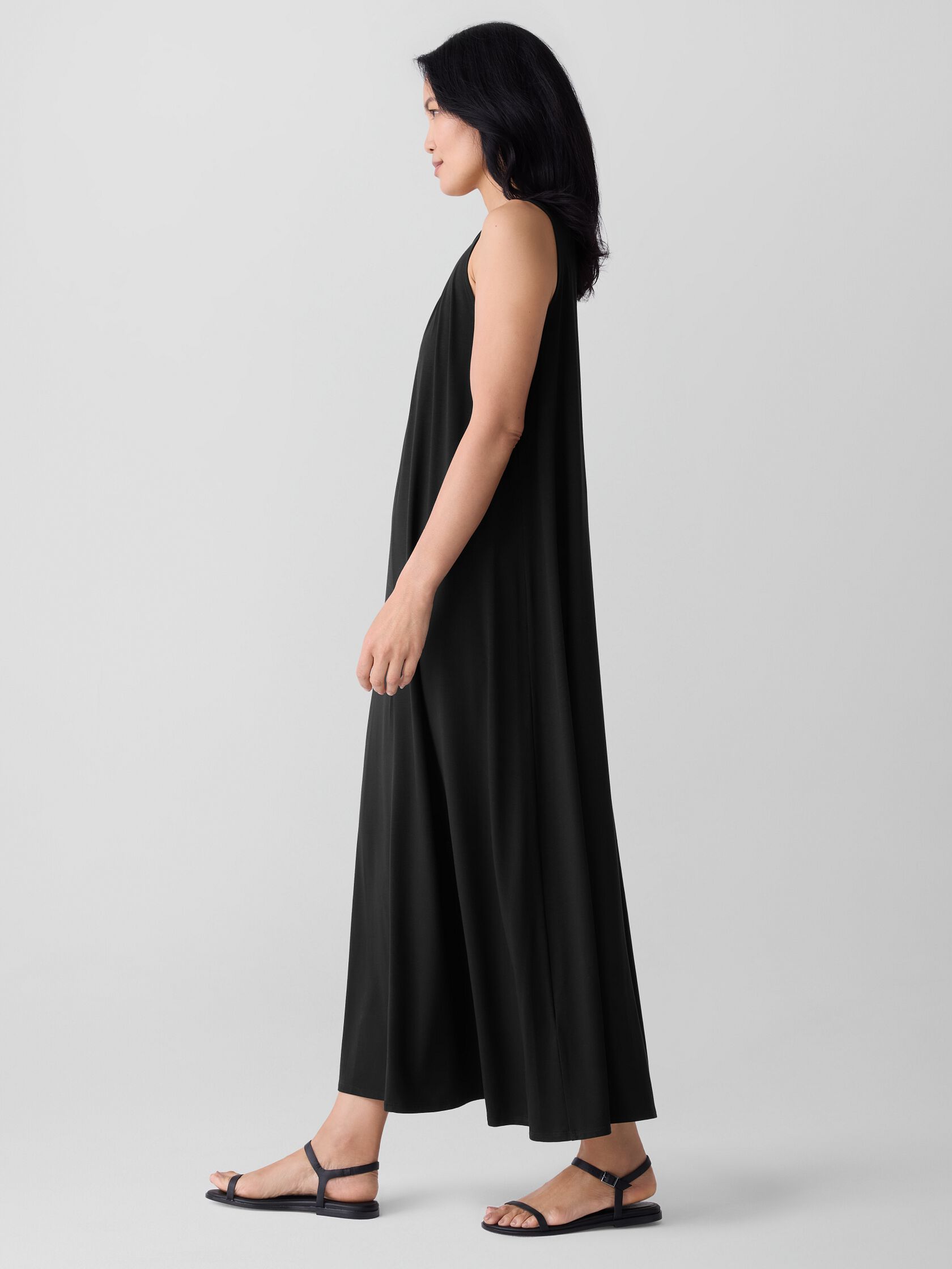 Fine Jersey Round Neck Tank Dress