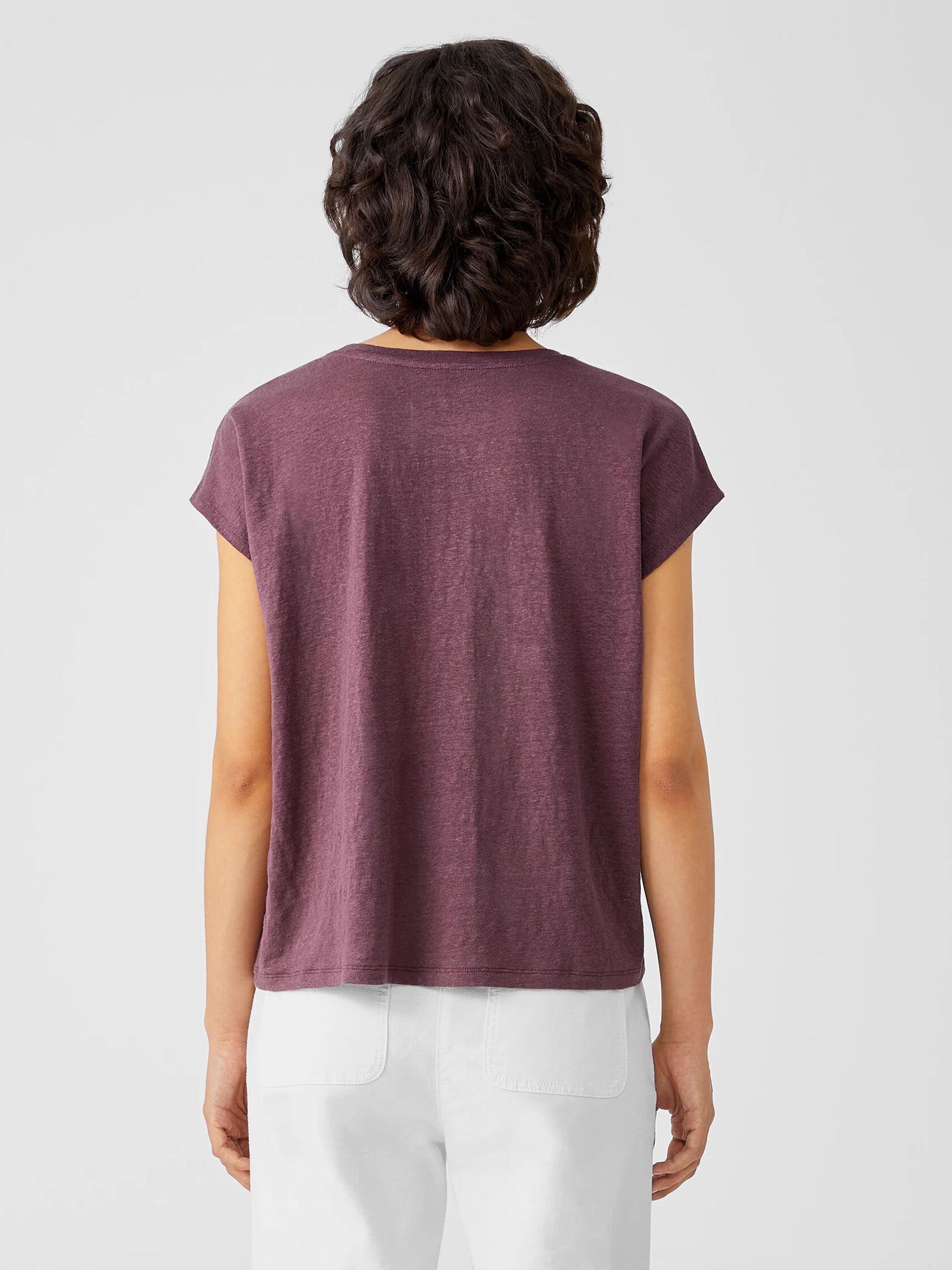 Organic Linen Jersey Square Top