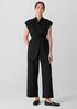 Washable Flex Ponte High Collar Vest