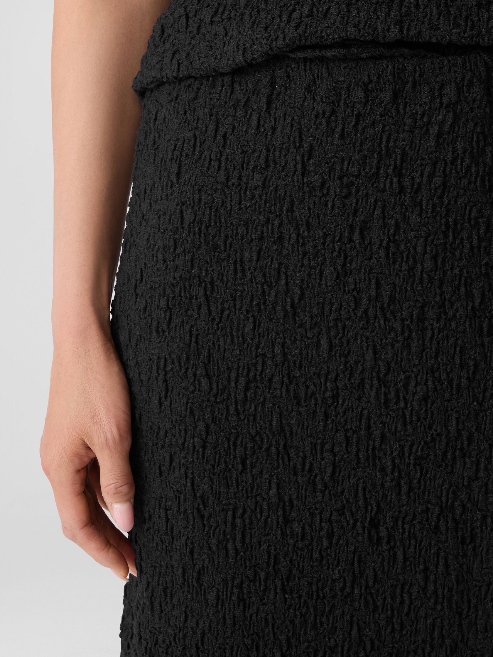 Bubble Jacquard Pencil Skirt