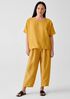 Washed Organic Linen Delave Top