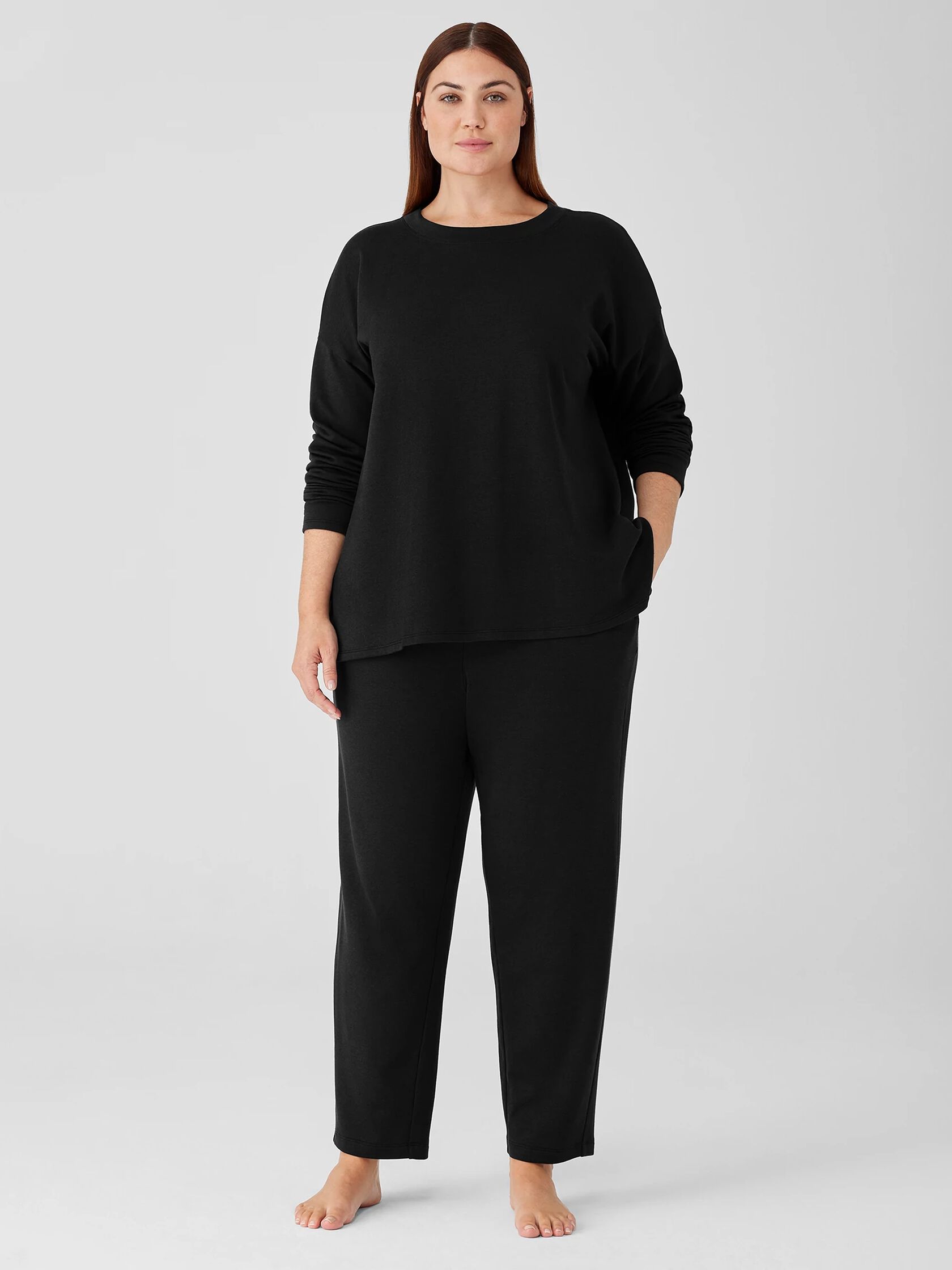 Cozy Brushed Terry Hug Slouchy Pant