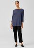 Fine Jersey Bateau Neck Top