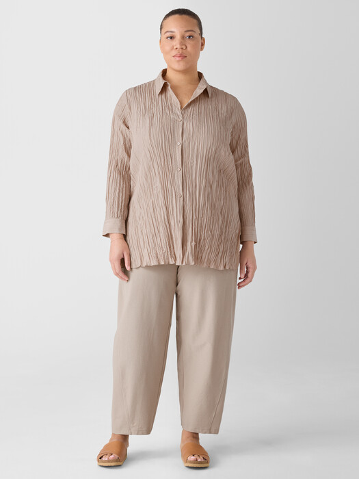 Washable Stretch Crepe Lantern Pant