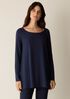 Fine Jersey Ballet Neck Long Top