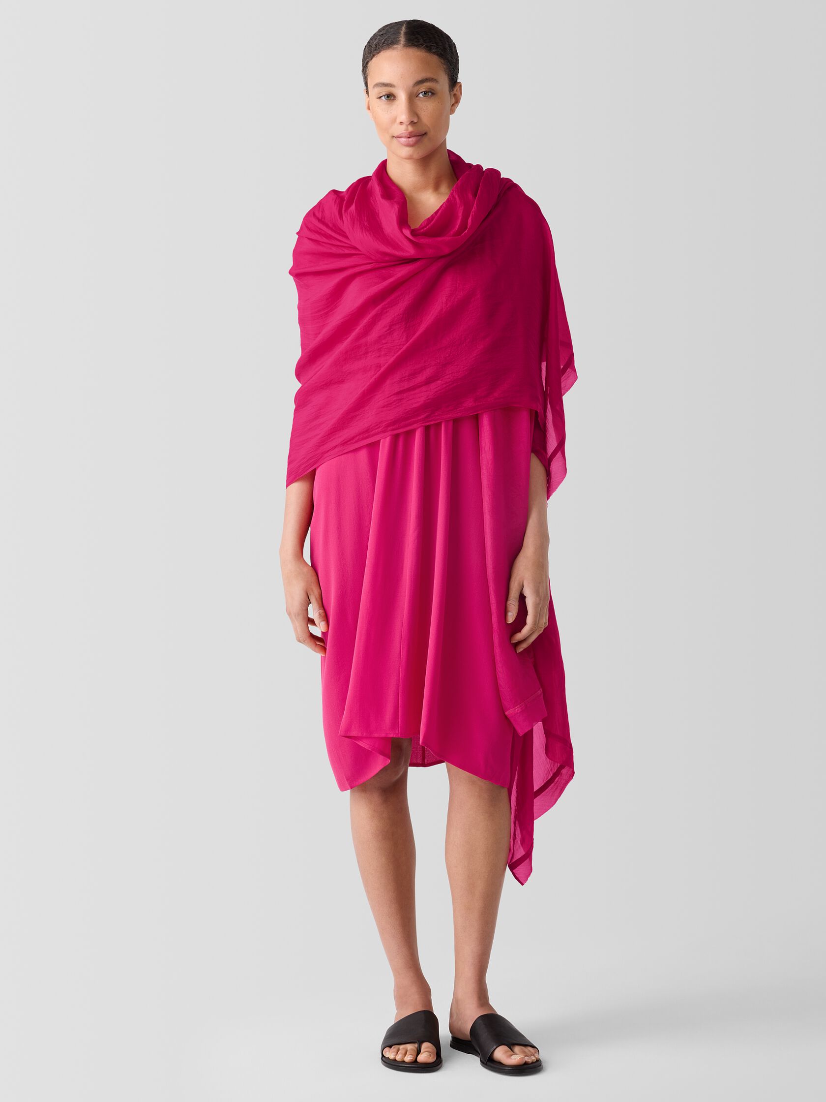 Washed Silk Parachute Scarf
