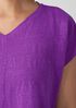 Organic Linen Jersey V-Neck Tee