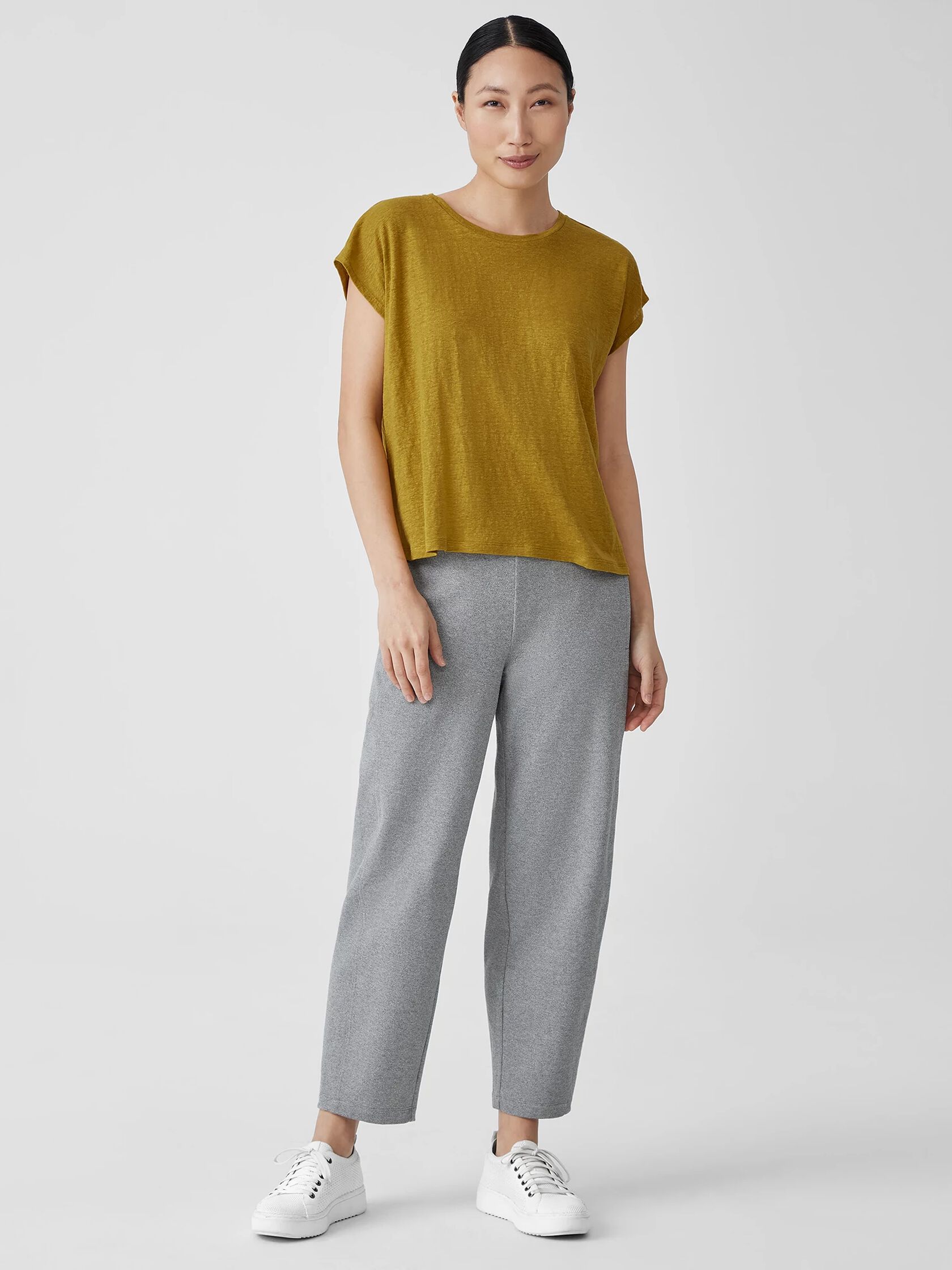 Organic Linen Jersey Square Top