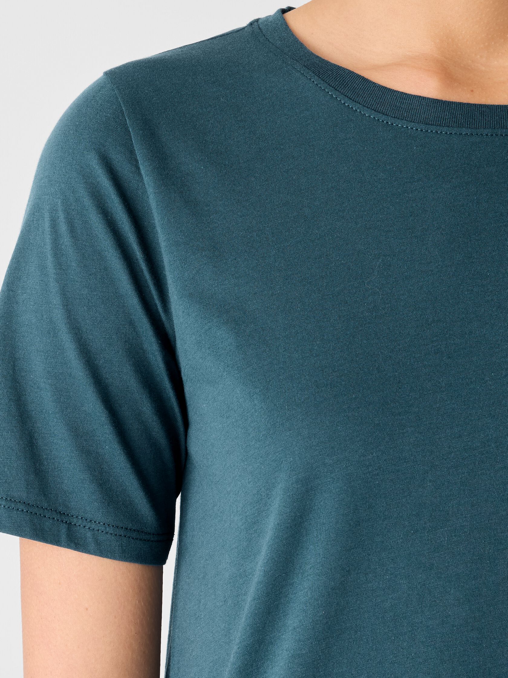 Organic Pima Cotton Jersey Round Neck Tee