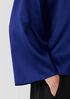 Stretch Silk Charmeuse Bateau Neck Top