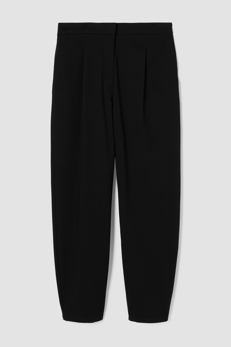Cotton Blend Ponte Lantern Trouser Pant Cotton Blend Ponte Lantern Trouser Pant