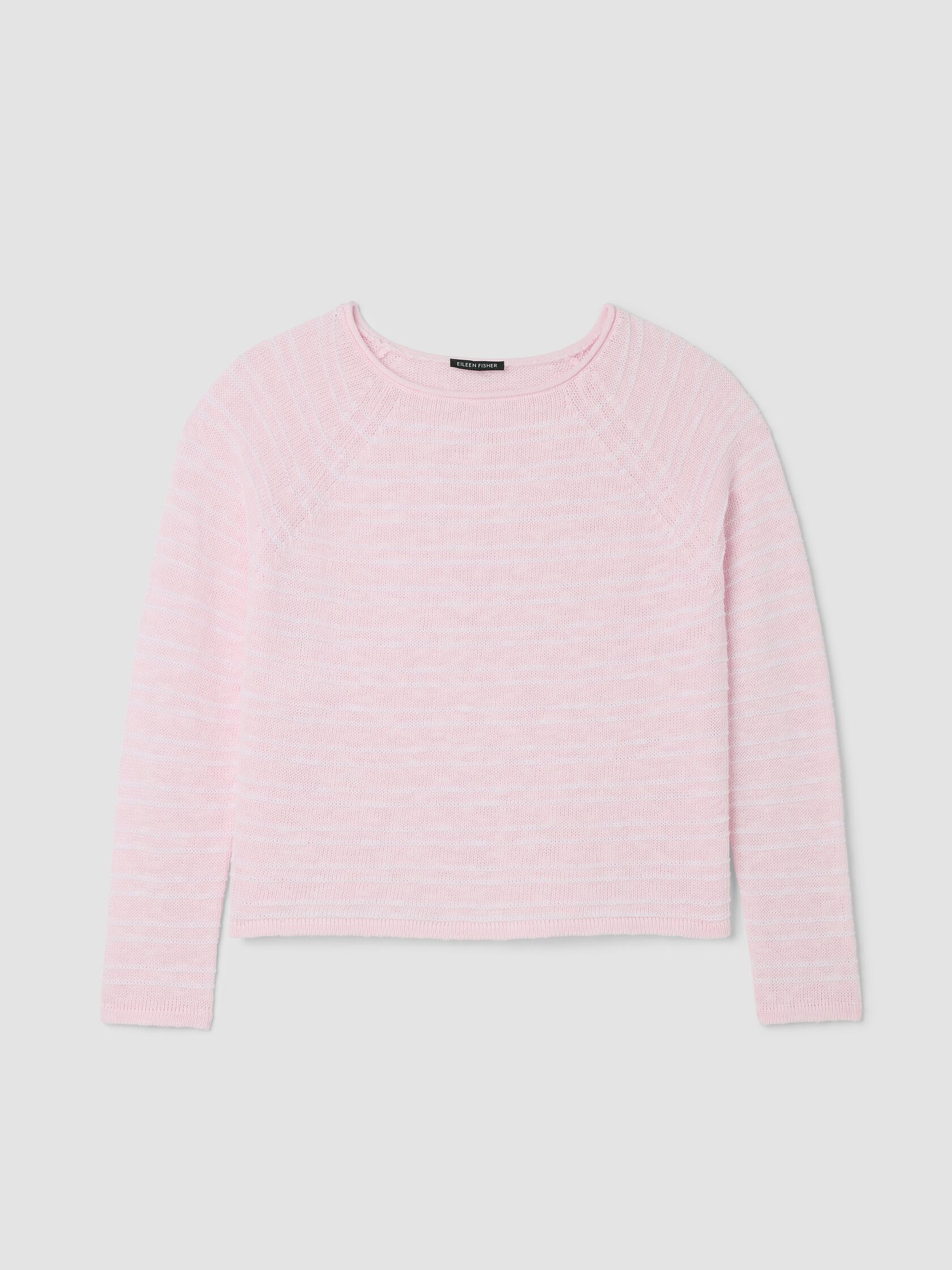 Organic Linen Cotton Slub Bateau Neck Top