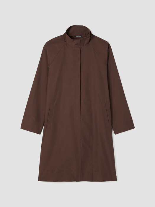 Light Cotton Nylon Stand Collar Coat