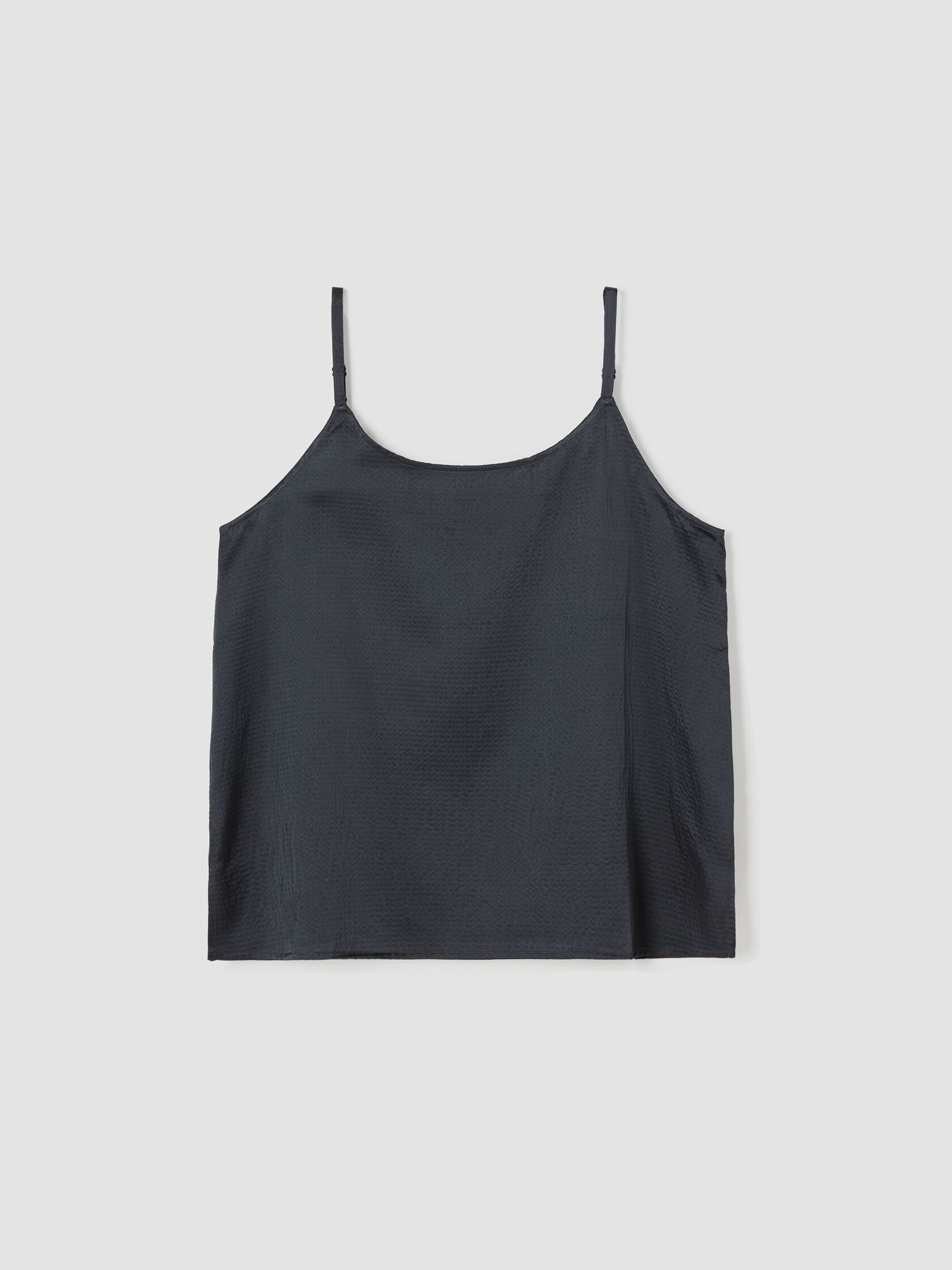 Eileen Fisher Women's Silk Square-neck Cami Top In Black