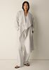 Light Cotton Nylon Drape Neck Coat