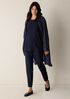 Washable Stretch Crepe Slim Pant