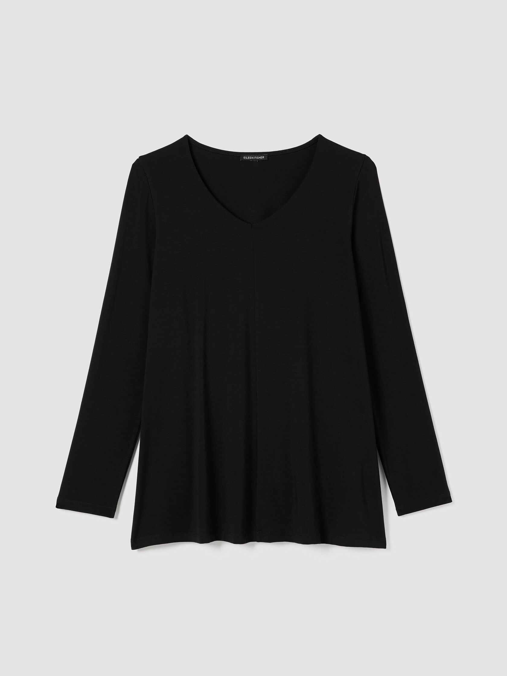 Fine Jersey V-Neck Long Top
