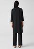 Washable Stretch Rib Funnel Neck Dress