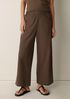 Organic Cotton Pucker Wide-Leg Pant